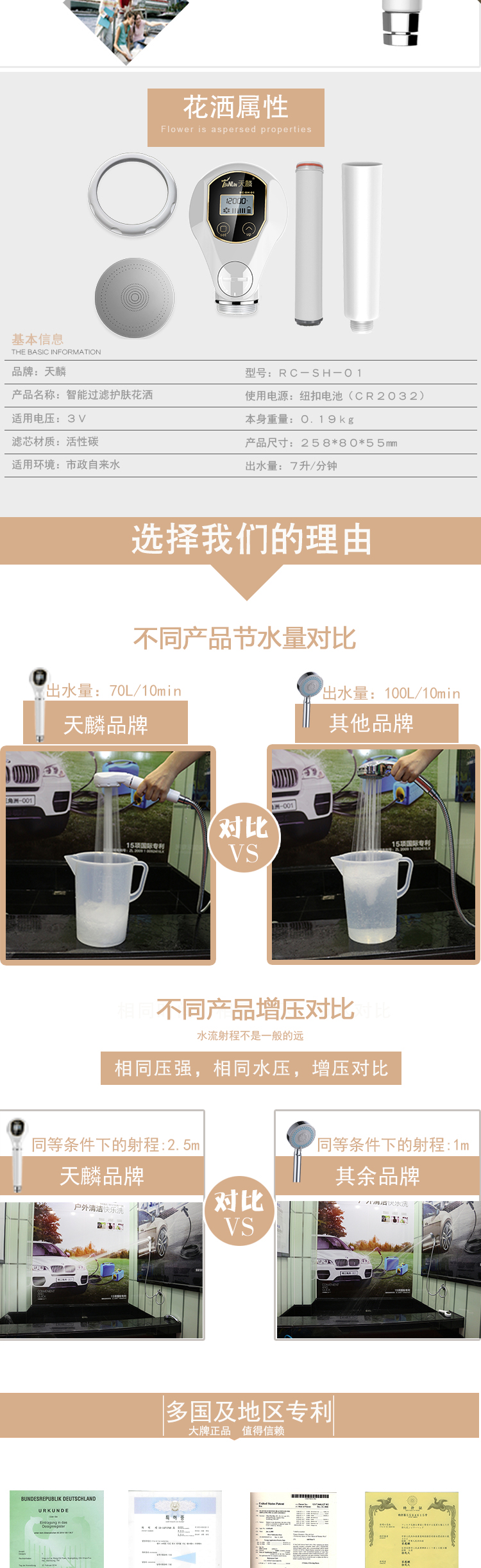 智能花洒
